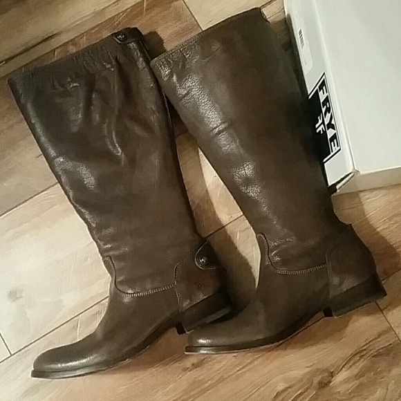 Frye Shoes - FRYE Melissa Back Zip LEATHER BOOTS Make Offer